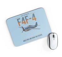 Thumbnail for F4F-4 Wildcat design on light blue rectangle mouse pad