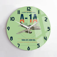 Thumbnail for Messerschmitt Me 262A-1a design on light green no frame wall clock