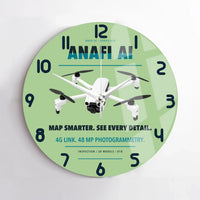Thumbnail for Parrot ANAFI Ai design on light green no frame wall clock