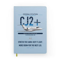 Thumbnail for Cessna Citation CJ2+ design on light blue notebook