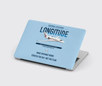 Thumbnail for Cessna Citation Longitude design on light blue MacBook case