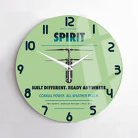 Thumbnail for Ascent AeroSystems Spirit design on light green no frame wall clock