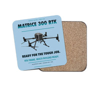 Thumbnail for DJI Matrice 300 RTK design on light blue 1 piece coaster