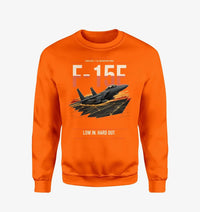 Thumbnail for F-15E Strike Eagle design on orange sweatshirt