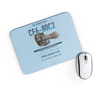 Thumbnail for CF6-80C2 design on light blue rectangle mouse pad