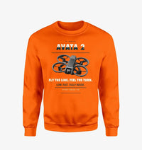 Thumbnail for DJI Avata 2 design on orange sweatshirt