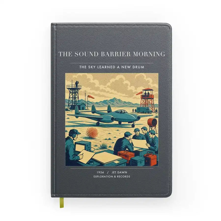 VINTAGE G4459 - The Sound Barrier Morning - Designed Notebooks design on gray