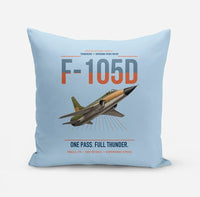Thumbnail for F-105D Thunderchief design on light blue pillow