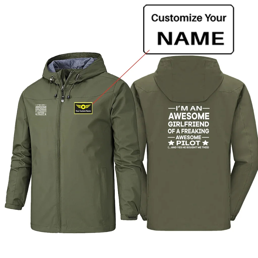 I am an Awesome Girlfriend Rain Jacket - view 5