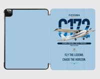 Thumbnail for Cessna 172 Skyhawk design on light blue ipad tablet case