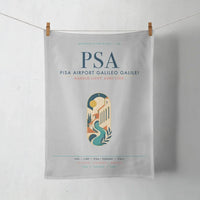 Thumbnail for Pisa Airport Galileo Galilei (PSA) design on light gray towel