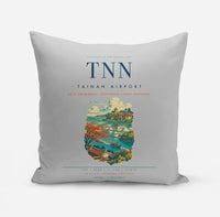 Thumbnail for Tainan Airport (TNN) design on light gray pillow