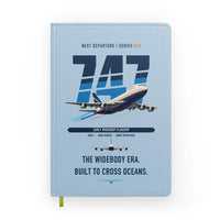 Thumbnail for Boeing 747-200B design on light blue notebook