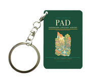 Thumbnail for Paderborn Lippstadt Airport (PAD) design on dark green key chain