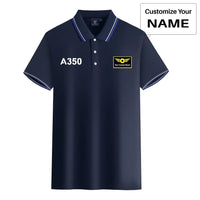 Thumbnail for Customisable Airbus A350 Polo Shirt - view 5