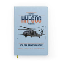 Thumbnail for Sikorsky HH-60G Pave Hawk design on light blue notebook