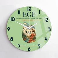Thumbnail for Eagle County Regional Airport (EGE) design on light green no frame wall clock