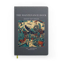 Thumbnail for VINTAGE G4094 - The Maintenance Dock - Designed Notebooks design on gray