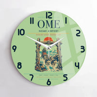 Thumbnail for Nome Airport (OME) design on light green no frame wall clock
