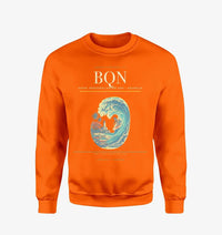 Thumbnail for Rafael Hernández Airport (BQN) design on orange sweatshirt