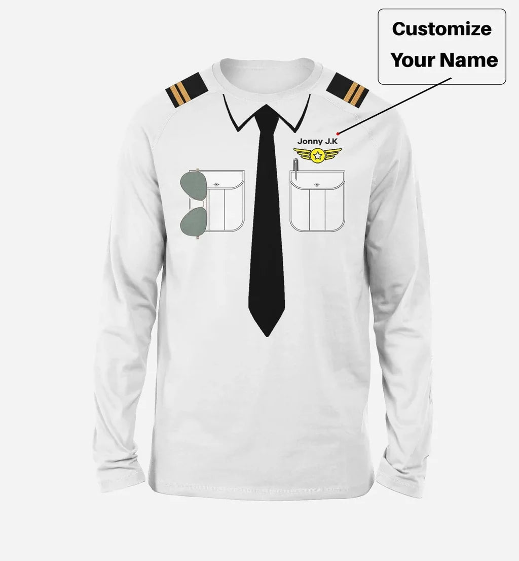 Customisable Pilot Uniform 3D T-Shirt - view 5