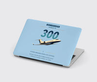 Thumbnail for Bombardier Challenger 300 design on light blue MacBook case