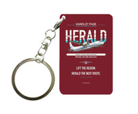 Thumbnail for Handley Page HPR.7 Dart Herald Key Chain design on dark red key chain