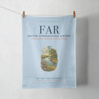 Thumbnail for Hector International Airport (FAR) design on light blue towel