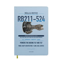 Thumbnail for RB211-524 design on light blue notebook