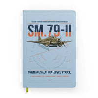 Thumbnail for Savoia-Marchetti SM.79-II Sparviero design on light blue notebook
