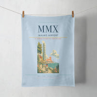 Thumbnail for Malmo Airport (MMX) design on light blue towel