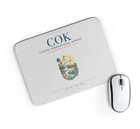 Thumbnail for Cochin International Airport Kochi (COK) design on light gray rectangle mouse pad