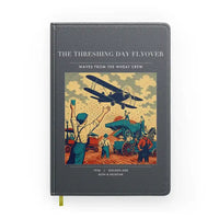 Thumbnail for VINTAGE G4389 - The Threshing Day Flyover - Designed Notebooks design on gray