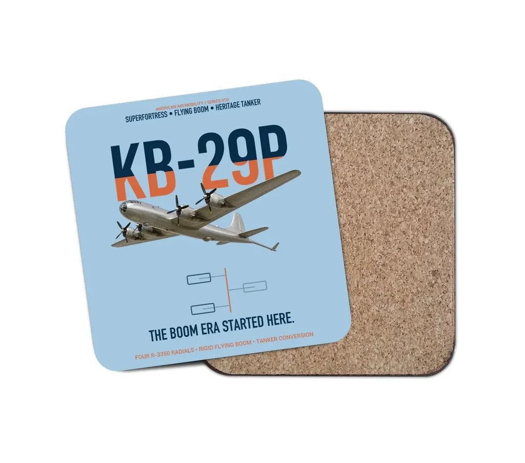 KB-29P SUPERFORTRESS design on light blue 1 piece coaster