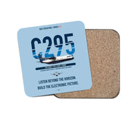 Thumbnail for Airbus C295 SIGINT design on light blue 1 piece coaster
