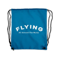 Thumbnail for Flying All Around The World Drawstring Bag - view 5