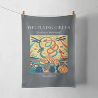 Thumbnail for VINTAGE G4026 - The Flying Circus - Designed Towels design on gray