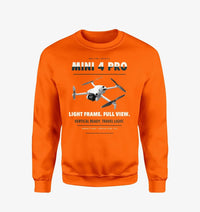 Thumbnail for DJI Mini 4 Pro design on orange sweatshirt