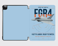 Thumbnail for Eurofighter Typhoon FGR4 design on light blue ipad tablet case