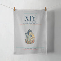 Thumbnail for Xi'an Xianyang International Airport (XIY) design on light gray towel