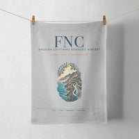 Thumbnail for Madeira Cristiano Ronaldo Airport (FNC) design on light gray towel
