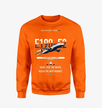 Thumbnail for Embraer E190-E2 design on orange sweatshirt
