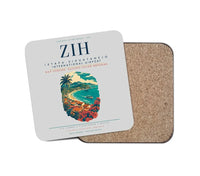 Thumbnail for Ixtapa-Zihuatanejo International Airport (ZIH) design on light gray 1 piece coaster