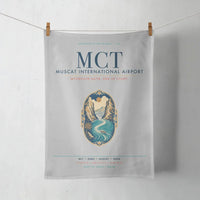 Thumbnail for Muscat International Airport (MCT) design on light gray towel