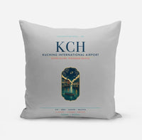 Thumbnail for Kuching International Airport (KCH) design on light gray pillow