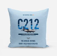 Thumbnail for CASA C-212-300 Aviocar design on light blue pillow