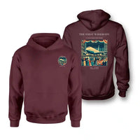 Thumbnail for VINTAGE G4134 - The First Widebody - Double-Side Hoodie design on darkred double side