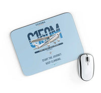 Thumbnail for Cessna 150M design on light blue rectangle mouse pad