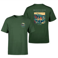 Thumbnail for VINTAGE G4250 - The Pontoon Picnic - Double-Side T-Shirt design on darkgreen double side t shirt