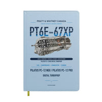 Thumbnail for PT6E-67XP design on light blue notebook